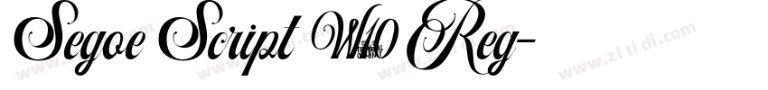 Segoe Script W10 Reg字体转换